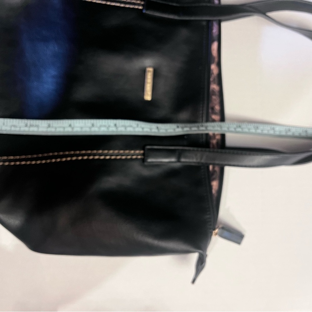 Black Leather Tote Purse by David Jones Paris - Picture 8 of 8